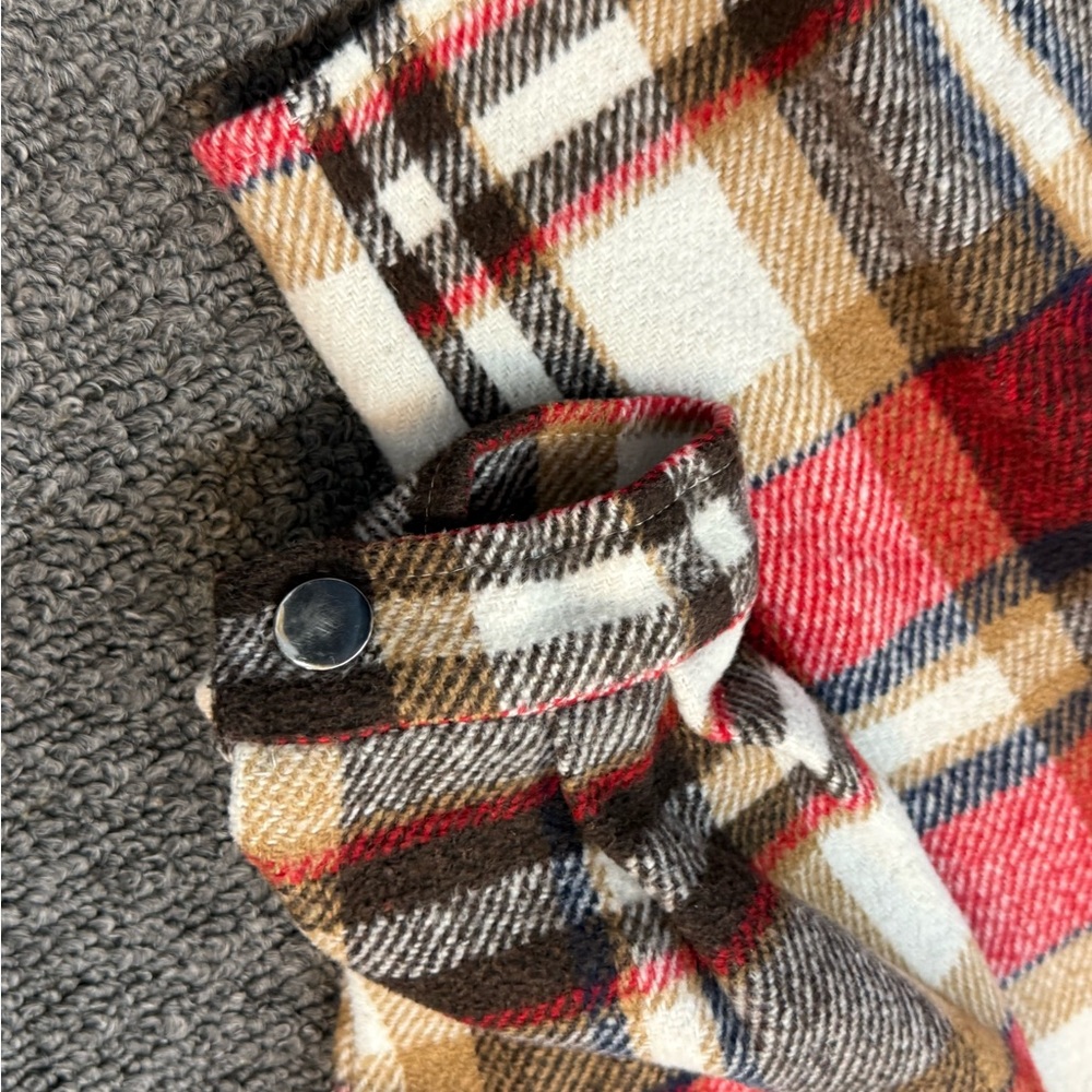 Plaid Button-Up Shacket - Picture 6 of 8